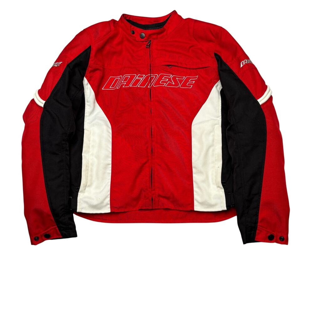 Dainese Racing Tex Padded Motorcycle Jacket Men's 56 Motorbike Biker Y2K READ